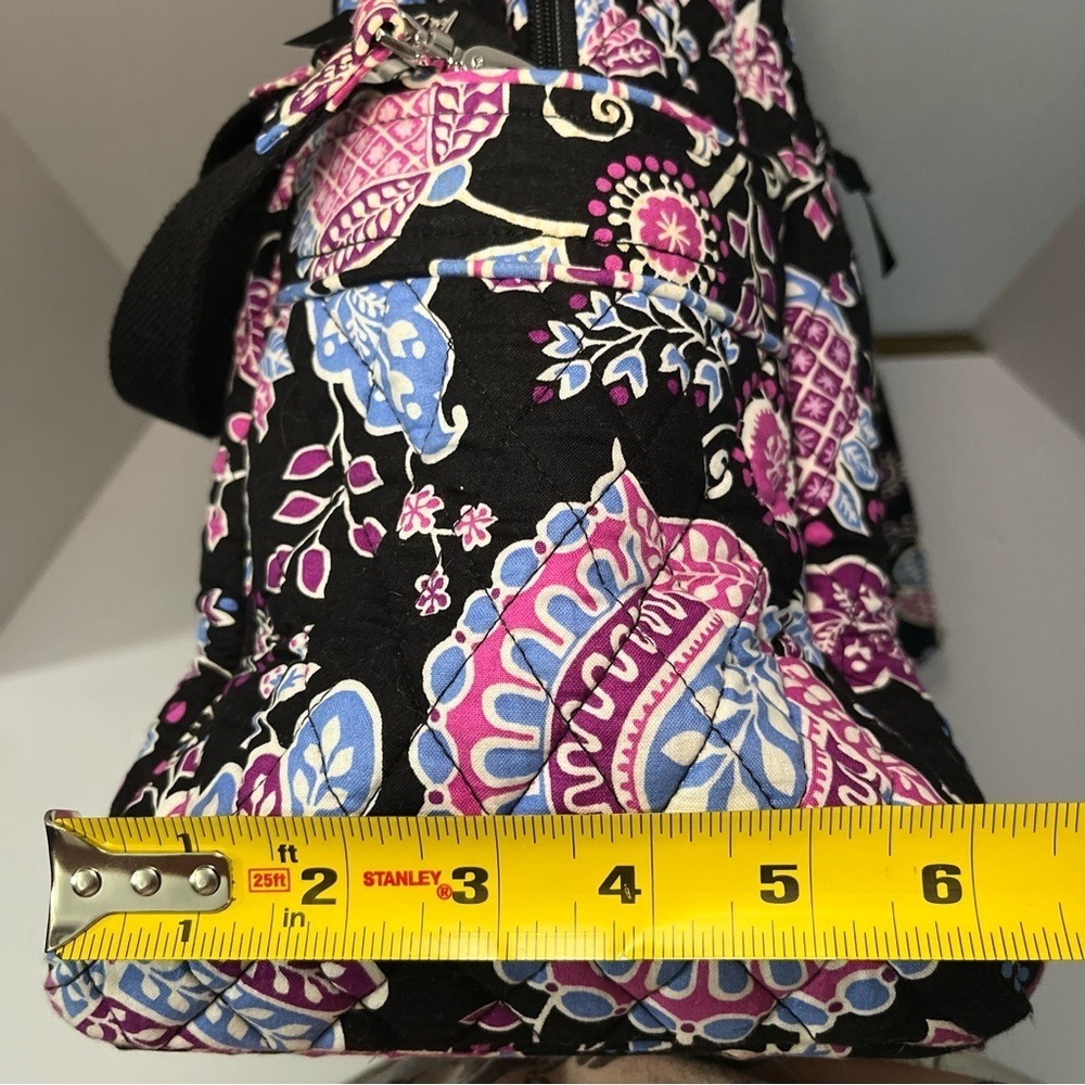 Vera Bradley Stroll Around Baby Diaper Bag “Alpine Floral” Pink Blue Black Md - Picture 14 of 15